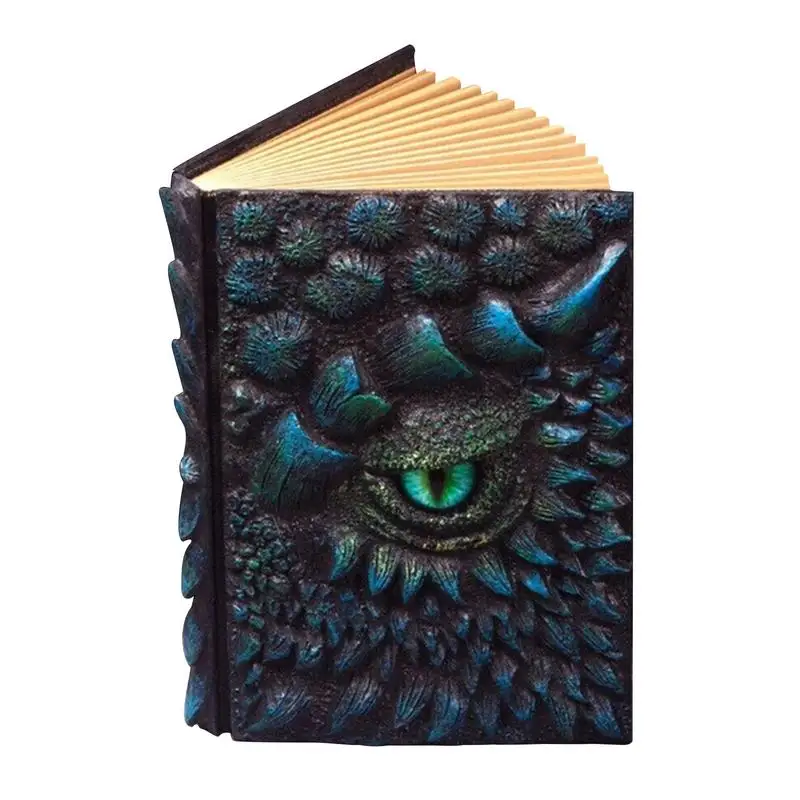 

2022 New A5 Notebook Vintage Retro 3D Dragon Theme Relief Blank Paper Diary Book Planner Notepad School Stationery Supplies 1Pcs