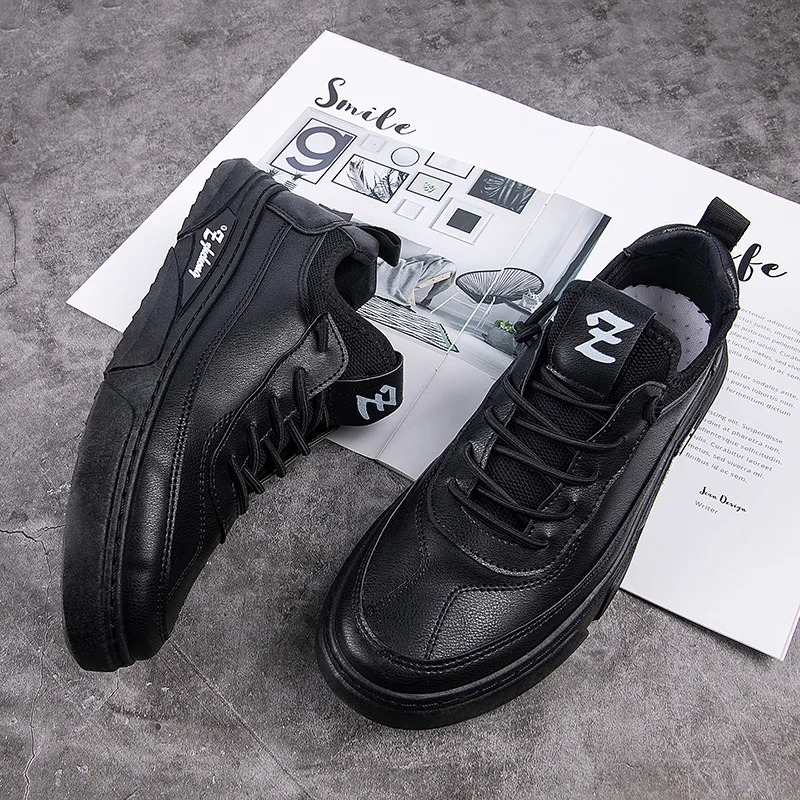 

Men Shoes Sneakers Spring New Men's Board Shoes Fashion Leather White Casual Shoes Men Zapatillas Hombre Chaussure Homme