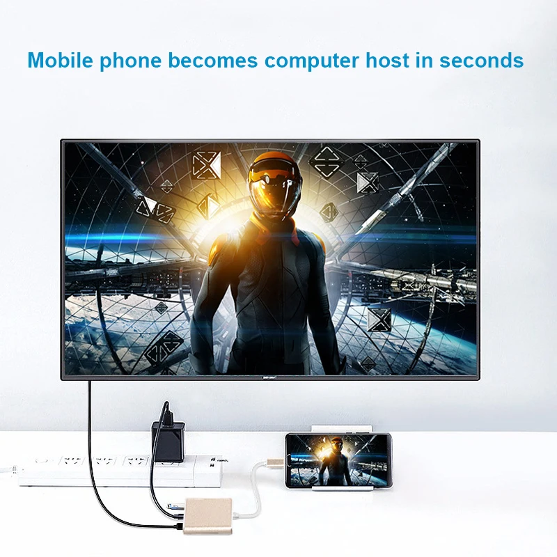Фото Многопортовый USB-концентратор Type-C с поддержкой 4K HDMI и зарядкой USB-C PD, кабель-адаптер USB 3.1 для Macbook Air Pro XPS 13 15 №5