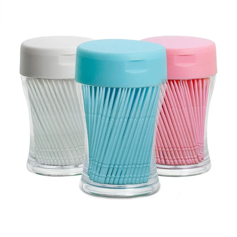 200 шт./набор двусторонние зубочистки из мягкого пластика 6 2 см