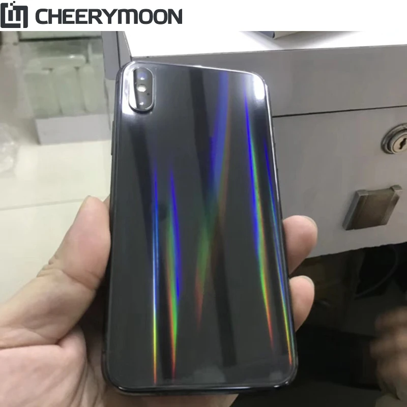 

HOT!Aurora Gradient HD Decorative For iPhone 12 11 Pro Max mini XR SE2 XS 7 8 SE 2020 6s 6 Plus Protector Back Film Stickers