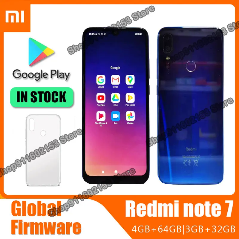 

Xiaomi Redmi Note 7 Cell Phone Cellphone Original Smartphone