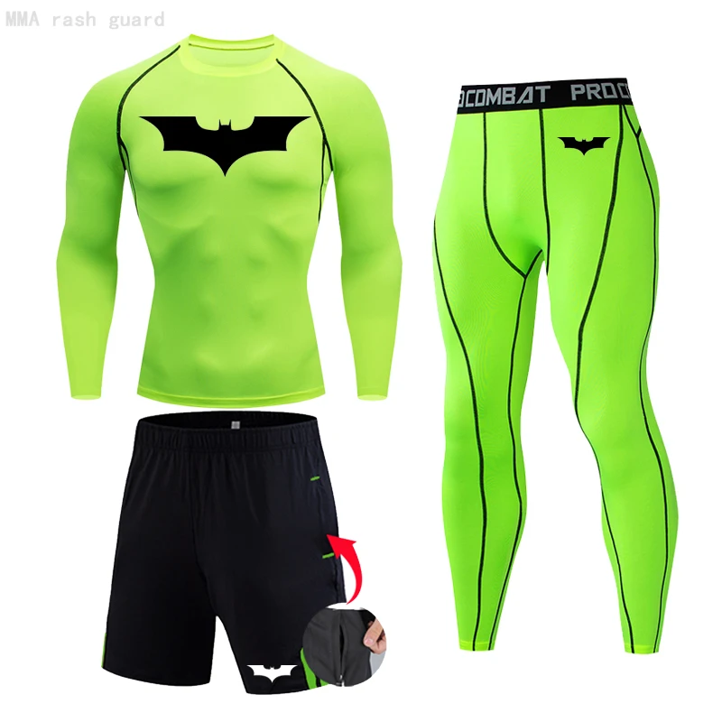 Compression Sportswear Men's Thermal Underwear Winter Warm Base Layer Fitness MMA Compression Tights Jogging Sport Track suit