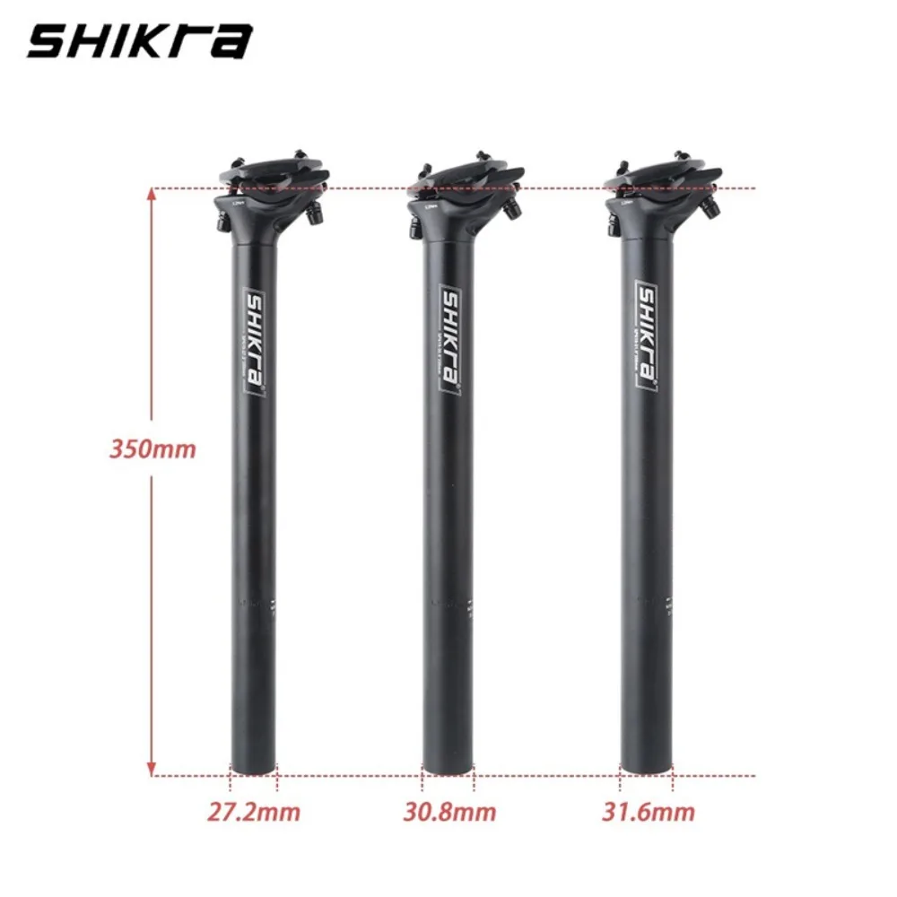 Фото Shikra 27.2 Bicycle Seat Post 30.8 31.6 MTB Road bike Seatpost Ultralight 27.2 aluminum bike seat post 350mm mtb seat tube №4