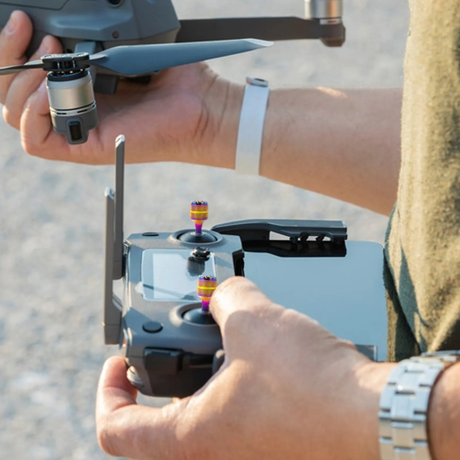 Контроллер Джойстика 2 Шт. Для Дрона DJI RC/RC2 Mini 4pro/Air 3/Mini 3 Pro/Mavic Pro