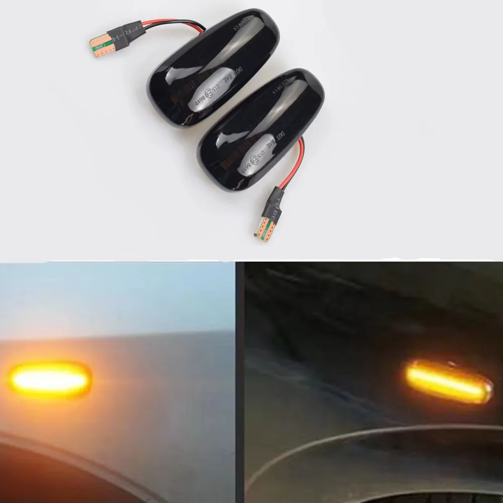 

2Pcs For Opel Zafira A 1999-2005 Astra G 1998-2009 LED Dynamic Side Marker Turn Signal Light Sequential Indicator Blinker