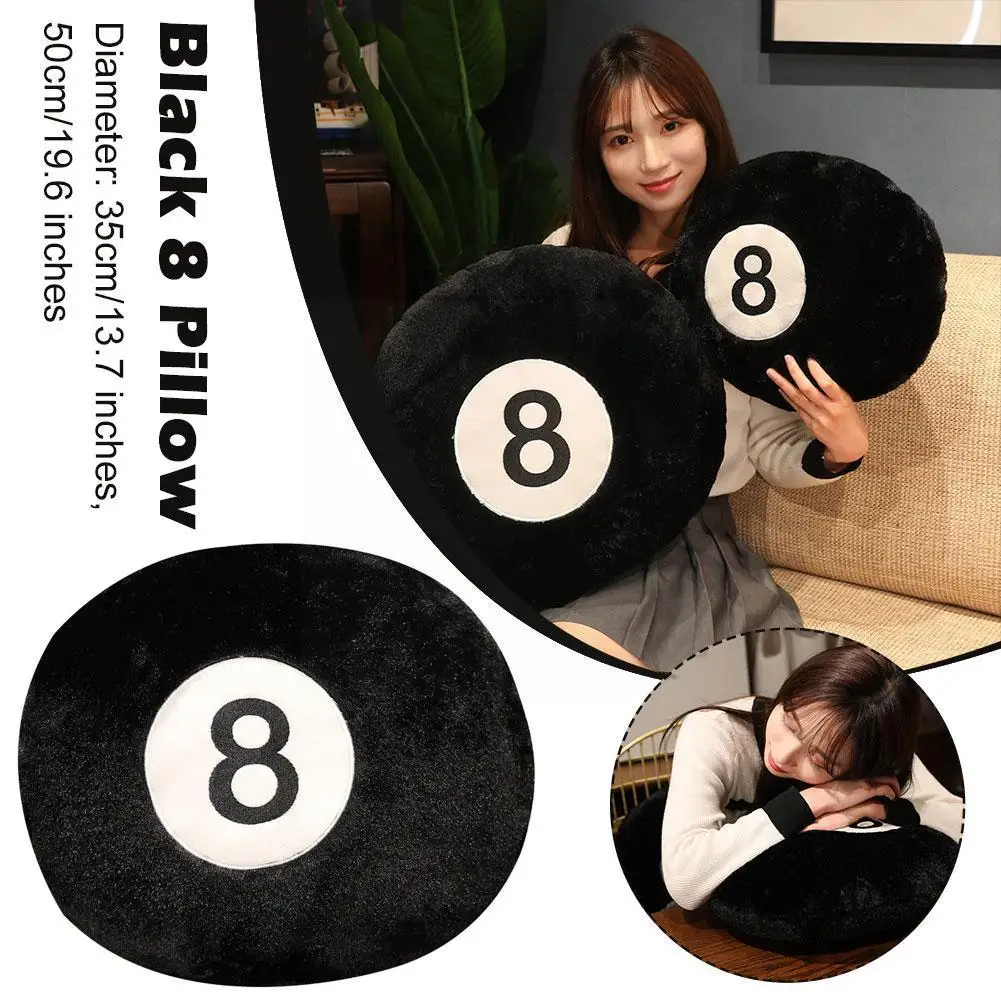 

Black 8 Billiard Throw Ow Decorative Home Ows Retro Fluffy Soft Throw Owcover For Sofa Couch Cushion Cover B0l2