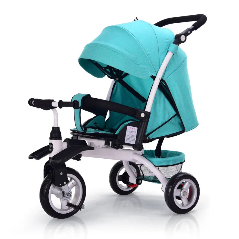 3 In 1 Can Lie Flat Infant Child Tricycle Bicycle 0-5 Years Old Child Baby Slip Baby Artifact Folding Cart Kids Bikes