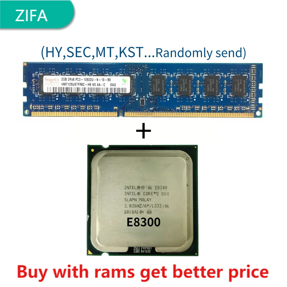 

DDR3 2G 1333 МГц с процессором E8300 2,8 ГГц 6M SLAPN LGA 775 E8300 CPU