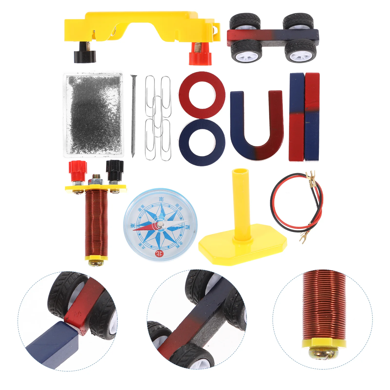 

Magnet Set Supplies Teaching Equipment Suite Kit Plastic Laboratory Accessories