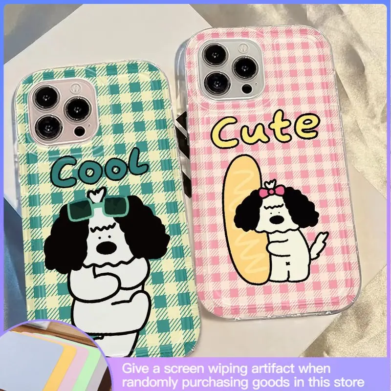 

Luxury Premium Sense Creative Puppy Phone Case Suitable for IPhone14 13 12 11 13Pro 13promax 7 8 6 Se Shockproof and Fallproof