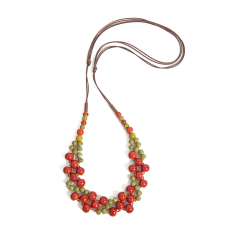 Многоцветное керамическое ожерелье Midofare