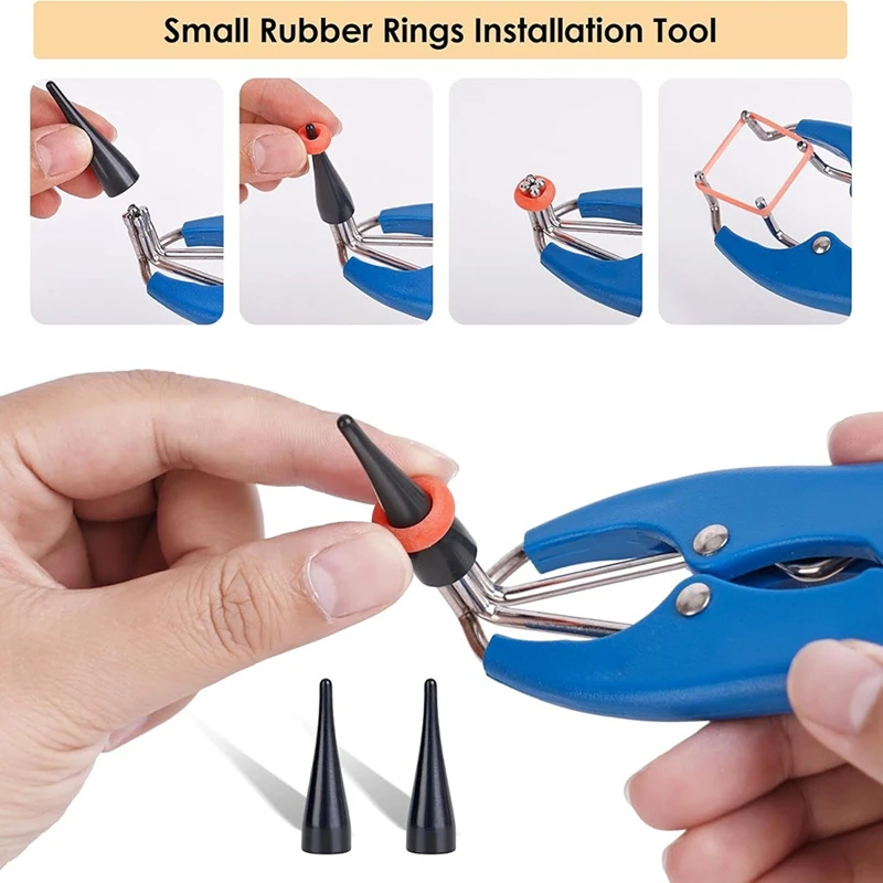 Облицовочный станок для кастрации скота с 4 различными размерами колец