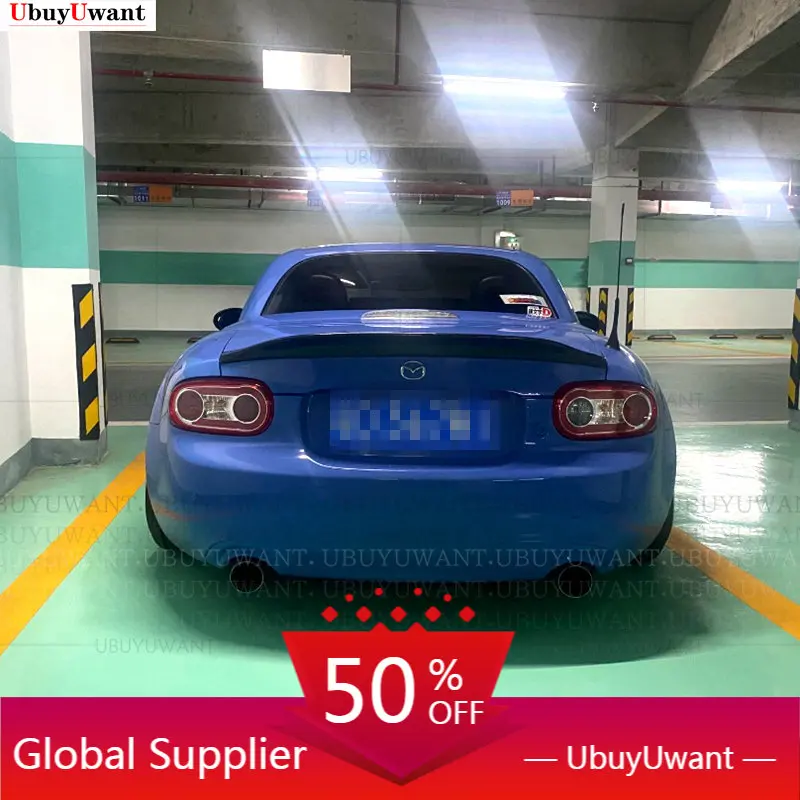 

For MX5 NC NCEC Roster Miata EPA Type 3 2009-2015 Carbon Fiber Rear Trunk Spoiler Tail Boot Lip Wing (PRHT Hard Top Only)