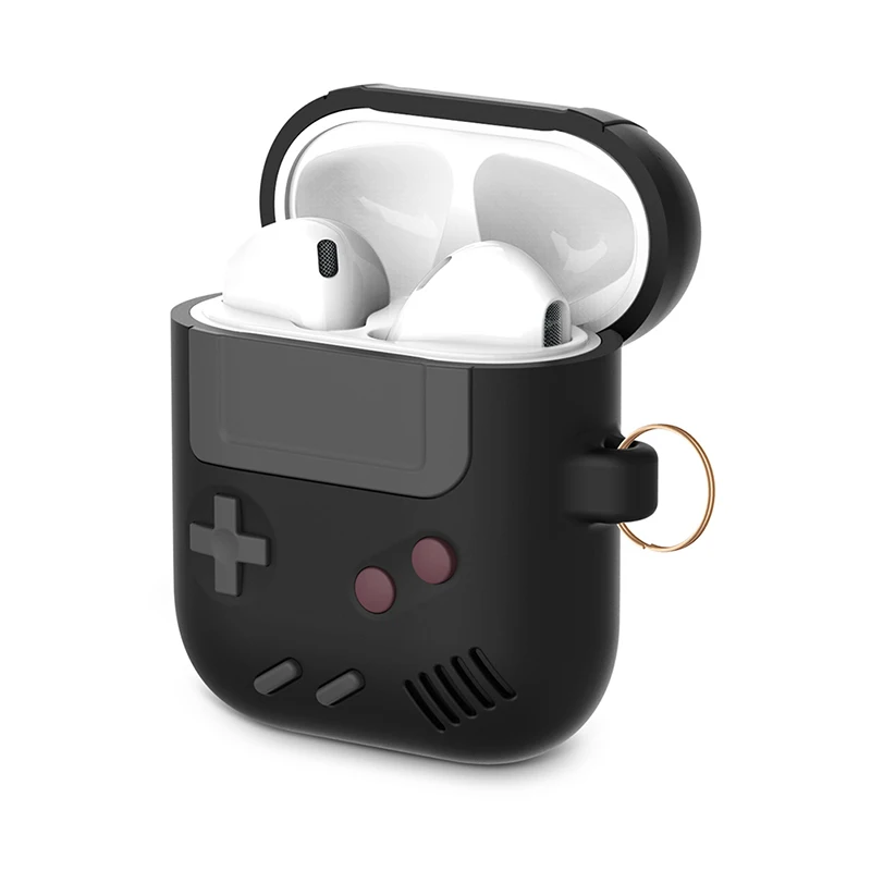 

Силиконовый чехол для чехла Совместимый Чехол Для AirPods 1/2 Pro Чехол классический дизайн игрового плеера чехол с подвеской