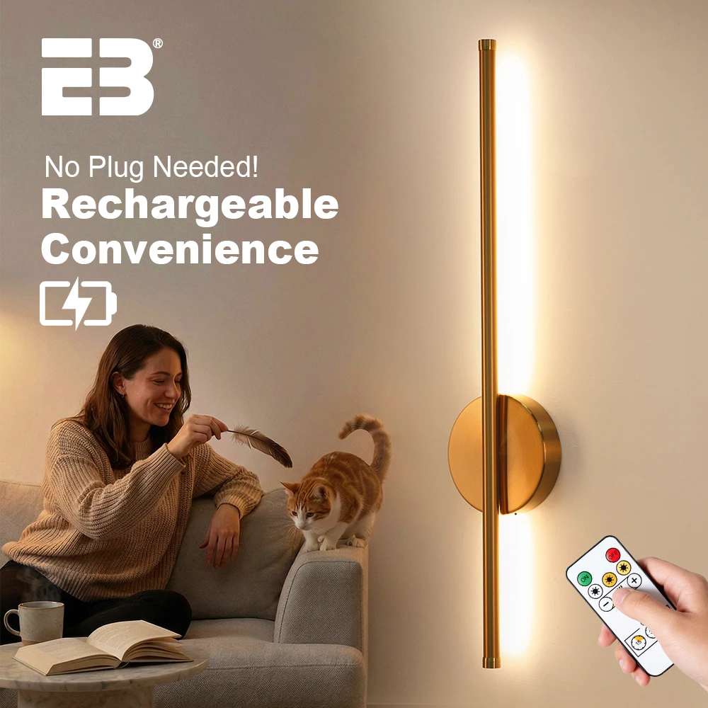 

Беспроводные настенные светильники ebuybest 60 см, золотые, светодиодные