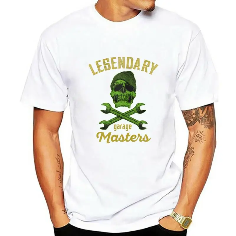 Футболка Legendary Garage Master Skull Spanners Mechanic Cross Bones мужская футболка PP146