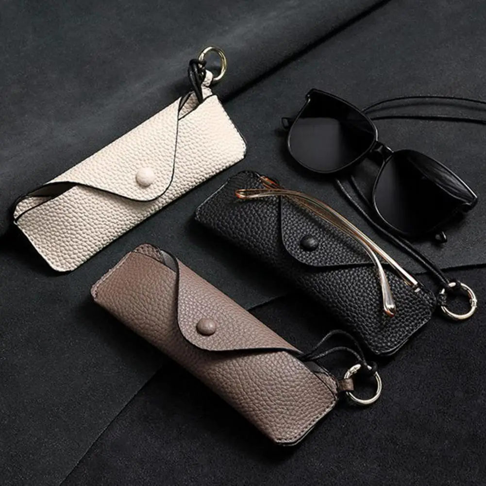 

Ultra-thin Glasses Case Stylish Sunglasses Case with Lanyard Fashionable Eyeglass Organizer for Women Men Portable for Outdoor