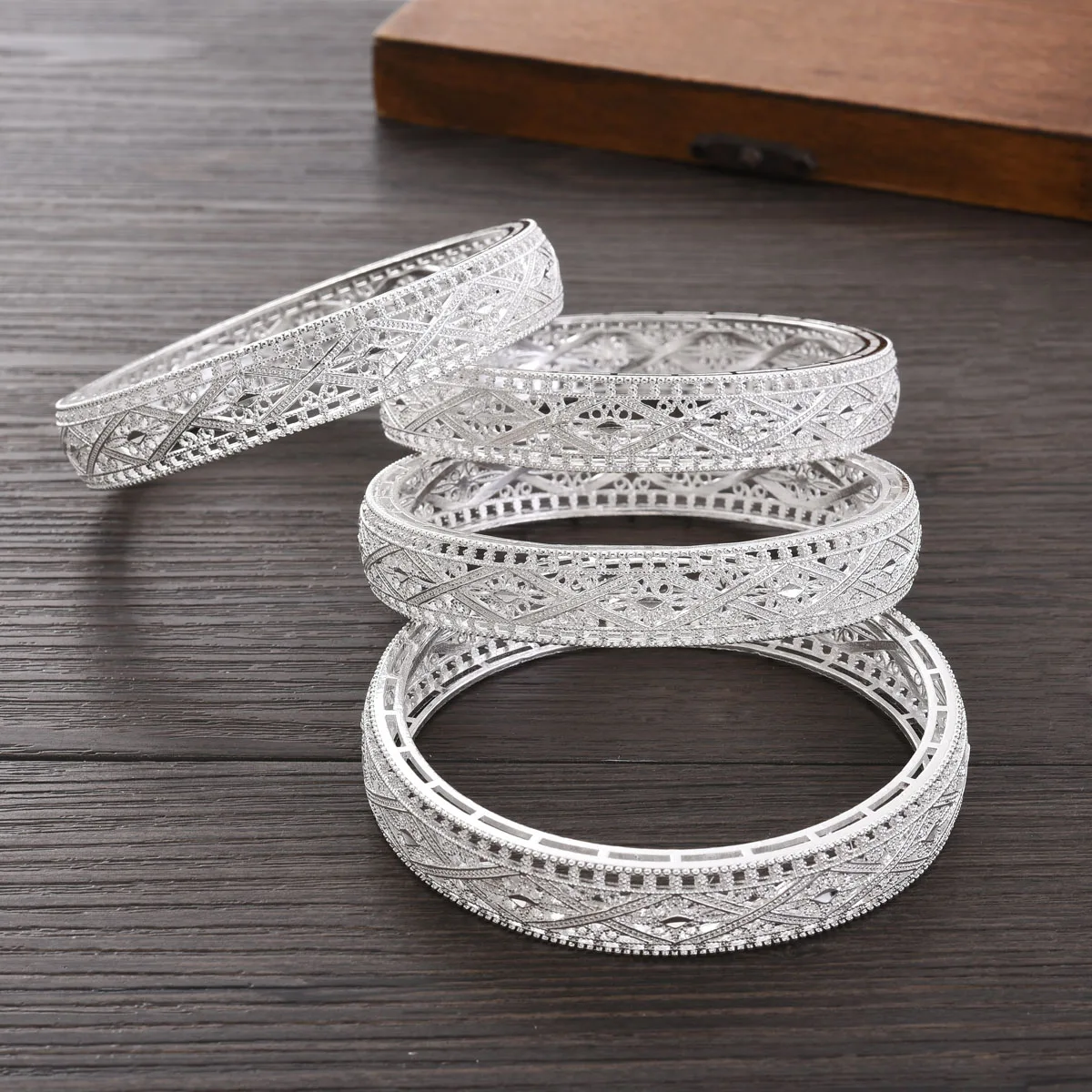 Посеребренные браслеты для женщин и мужчин свадебный браслет невесты Африка