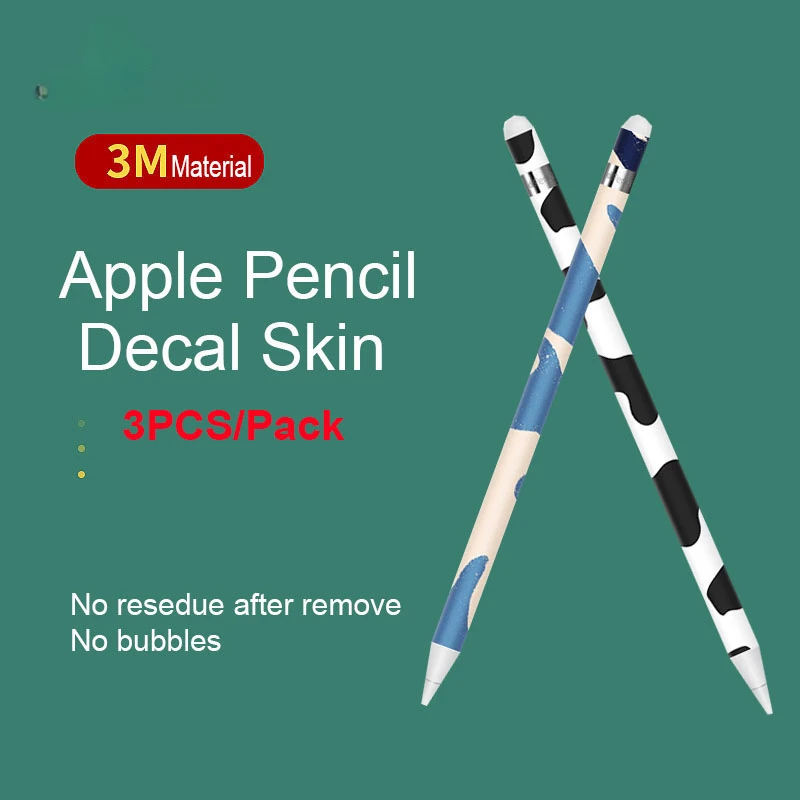 Цветная гладкая пленка в виде Коровьих пятен наклейки для Apple Pencil 1 2 Обложка