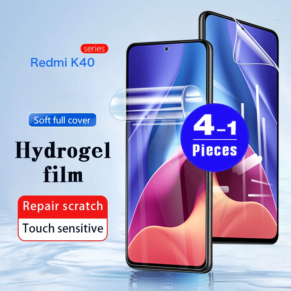 1-4 шт. полное покрытие, не стекло для Redmi K50 Ultra K40 pro plus Gaming K30 K50i K40S K30S K30i Гидрогелевая пленка для защиты экрана телефона