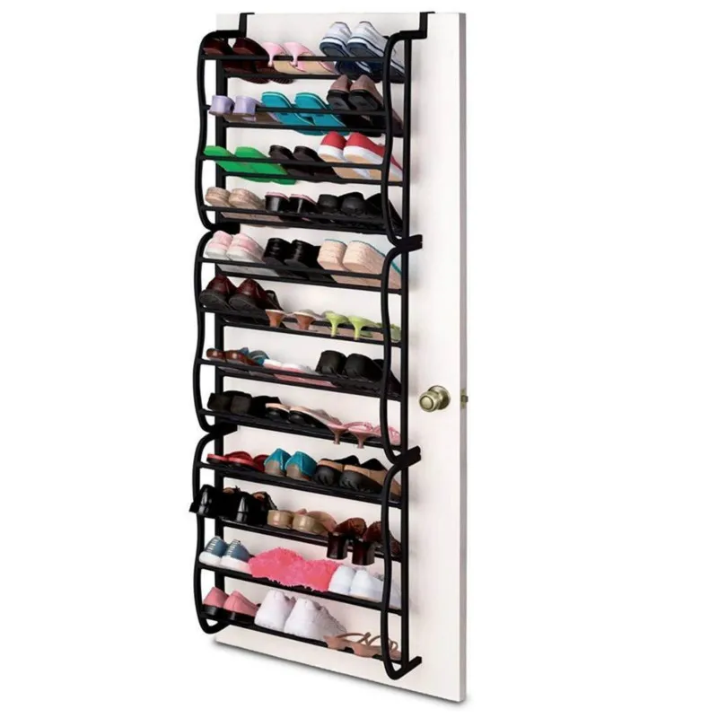

Multi-functional Shoe Rack Wall-mounted Stackable Shelf Shelving Bookshelf Household Storage Portable Shoe Rack Saves Space