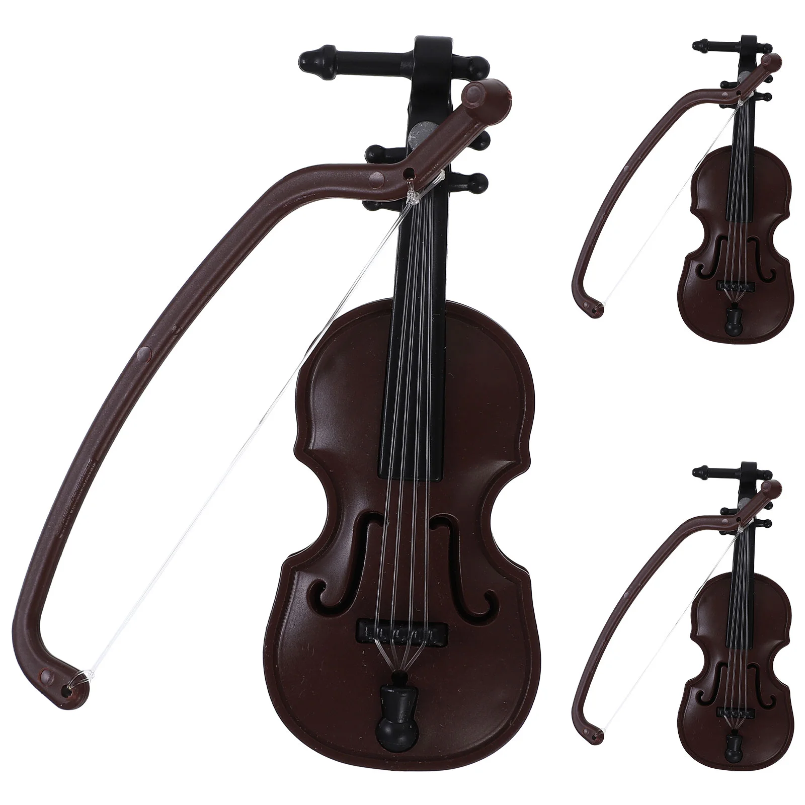 

3 Pcs Mini Decor Adornment Worlds Tiniest Keychain Plastic Model Household Desktop Miniature Instrument Decor Decorative