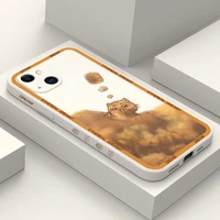 cute rabbit cat phone case for iphone 13 12 11 pro max mini x xr xs max se2020 8 7 plus 6 6s plus cover