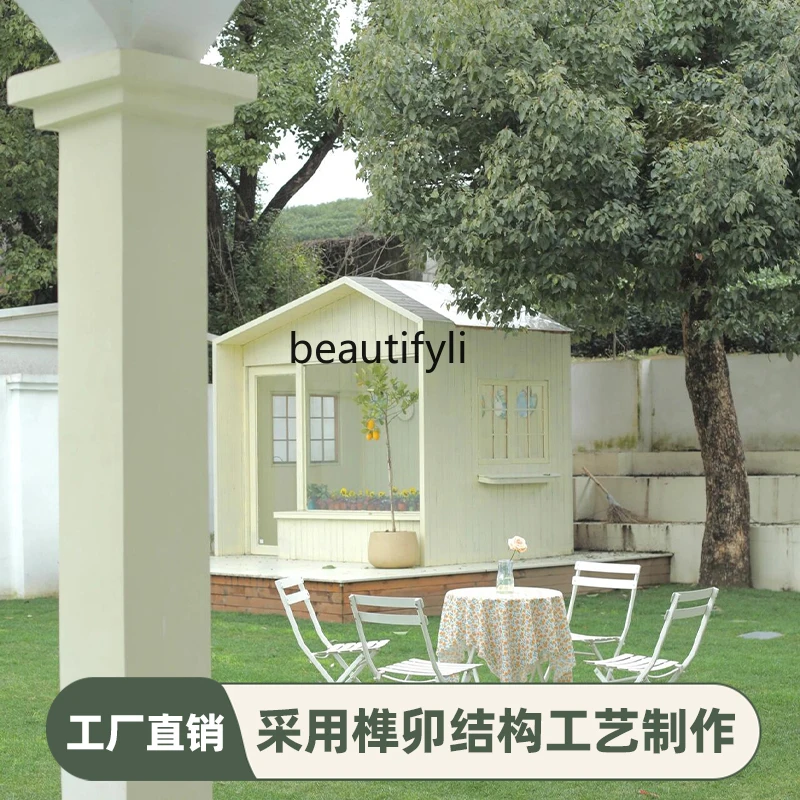Консервантная древесина вилла двор шале уличная сборка садовая теплица павильон