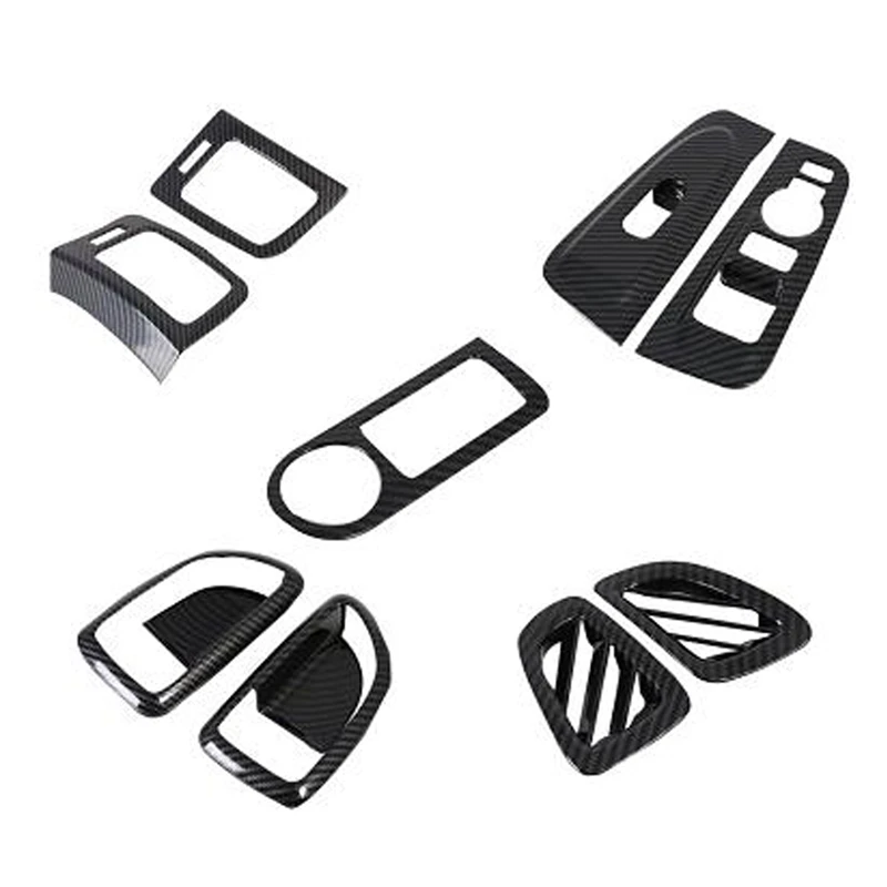 

NewCar Carbon Fiber Air Vent Cover Inner Door Handle Trim Fits for Hyundai Grand Starex H1 2019 Brand