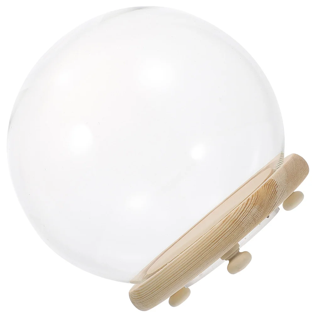 

LED Candles Micro Landscape Ornament Eternal Flower Glass Cover Home Adornment Showcase Craft Car Interior