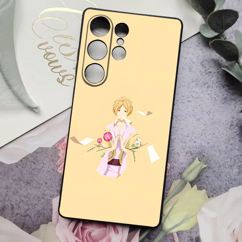Фото Чехол для телефона Natsume Yuujinchou Cat для Samsung S25 Ultra S24 S23 S22 S21 S20 Plus Fe Galaxy A54 A53 A34 A25 A16 A14 Cover №3