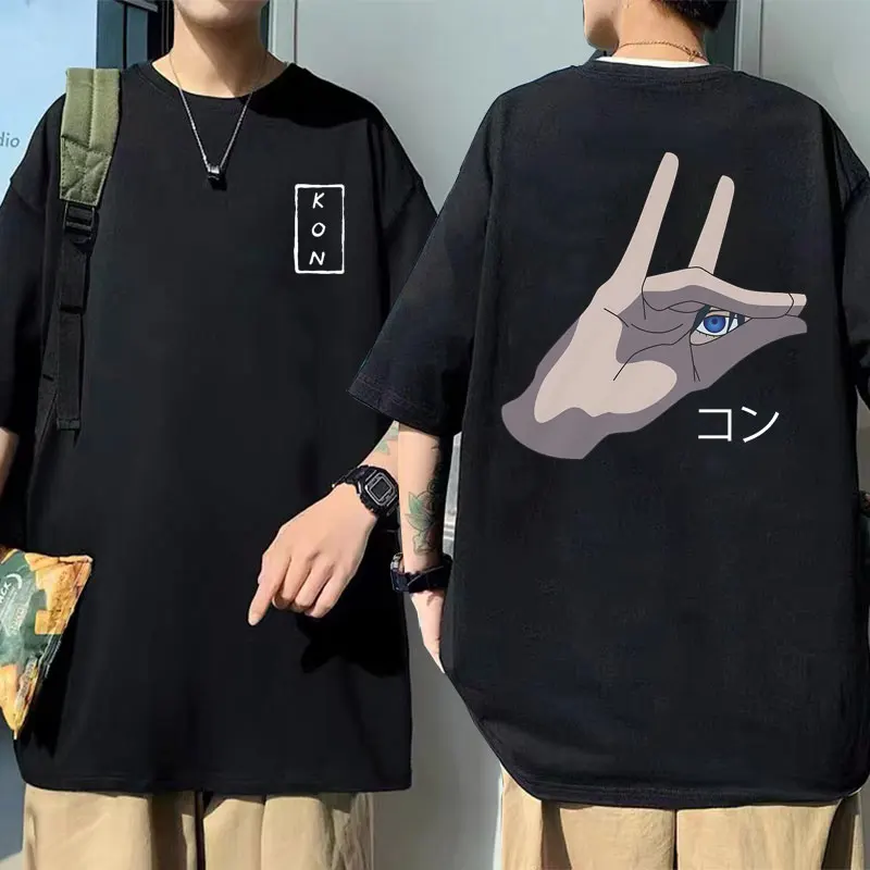 

Anime Chainsaw Man Hayakawa Aki Fox Devil Kon Graphic Tshirt Tops Men Women Manga Summer Loose Tees Short Sleeve Male Streetwear