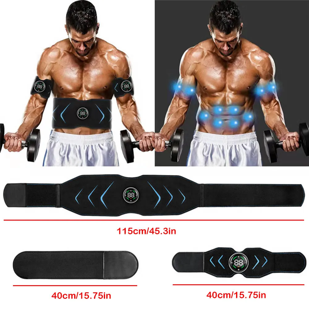 EMS стимулятор мышц живота Пояс электростимулятор тонера Abs тренажер тонизирующий