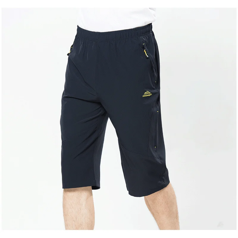 

Men Summer Fishing Shorts Quick Dry Outdoor Breathable Thin Sports Capri UPF 50+ Water Resistant Hiking Trekking Pants