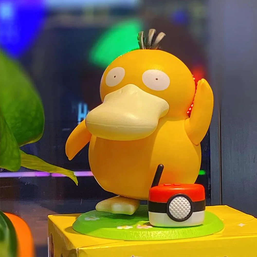 

Популярная забавная музыкальная шкатулка Pokemon Kawaii Psyduck Up To Duck Dance, игрушки, украшения для комнаты, подарки на день рождения для друзей