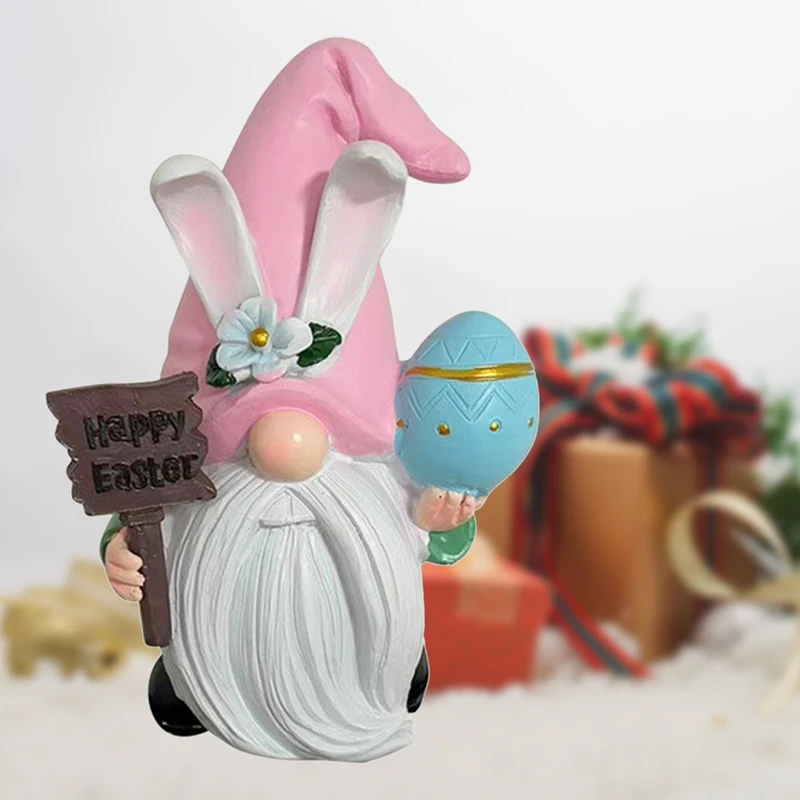 

Полимерный Пасхальный кролик, кукла, пасхальные гномы, Декор для дома, декор для стола, гномы, полимерные подарки для детей