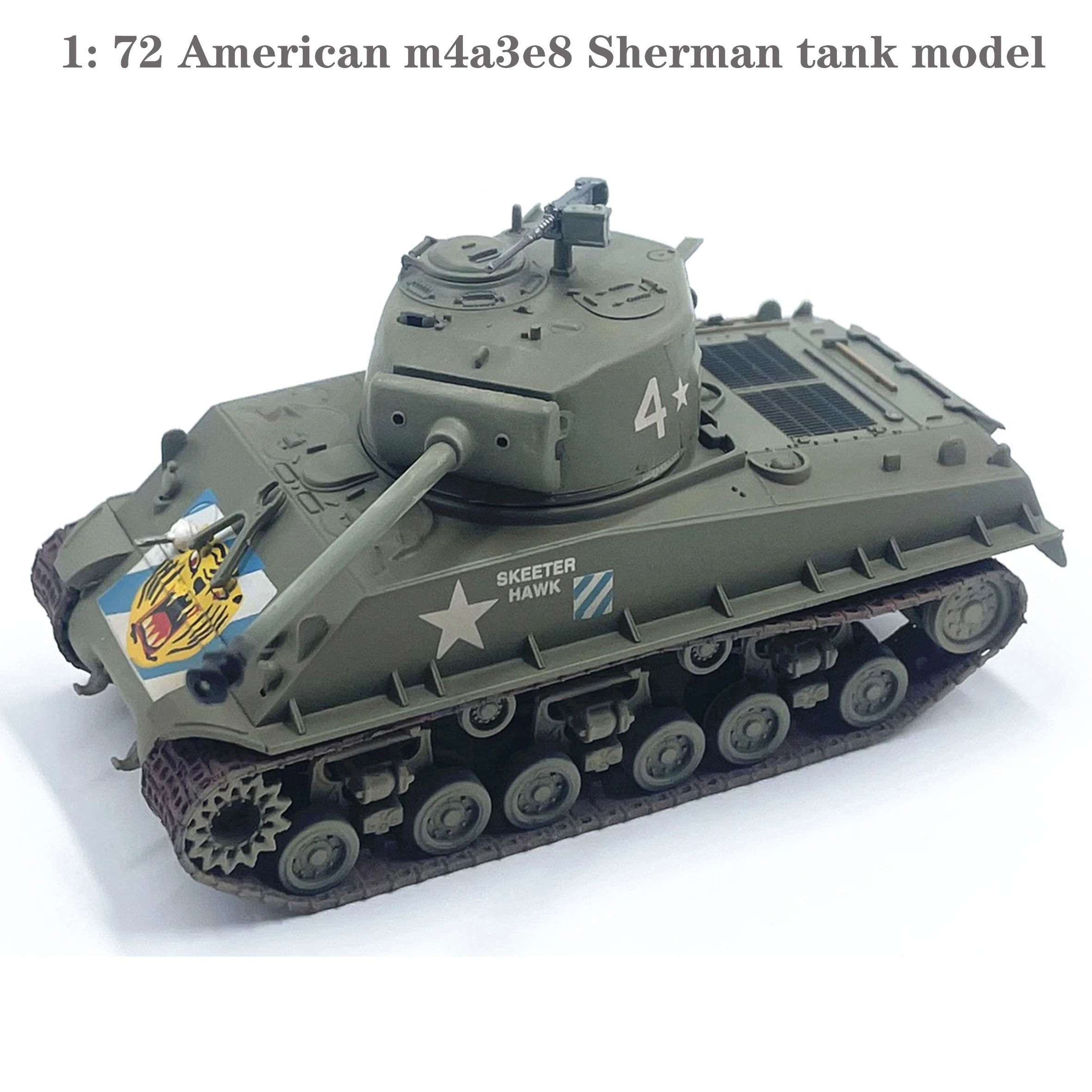 

1: 72 American m4a3e8 Sherman tank model Korean War (Changjin Lake) E36259 Finished product collection model