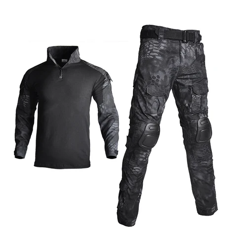 Уличная военная форма, тактическая охотничья камуфляжная одежда, военные армейские костюмы Ghillie, рубашка + штаны со съемными налокотниками