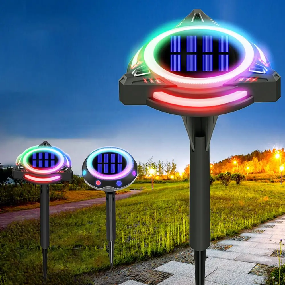 

2Pcs Underground Lamps Muti-color Waterproof Solar Power Underground Lamp for Courtyards Outdoor Lighting