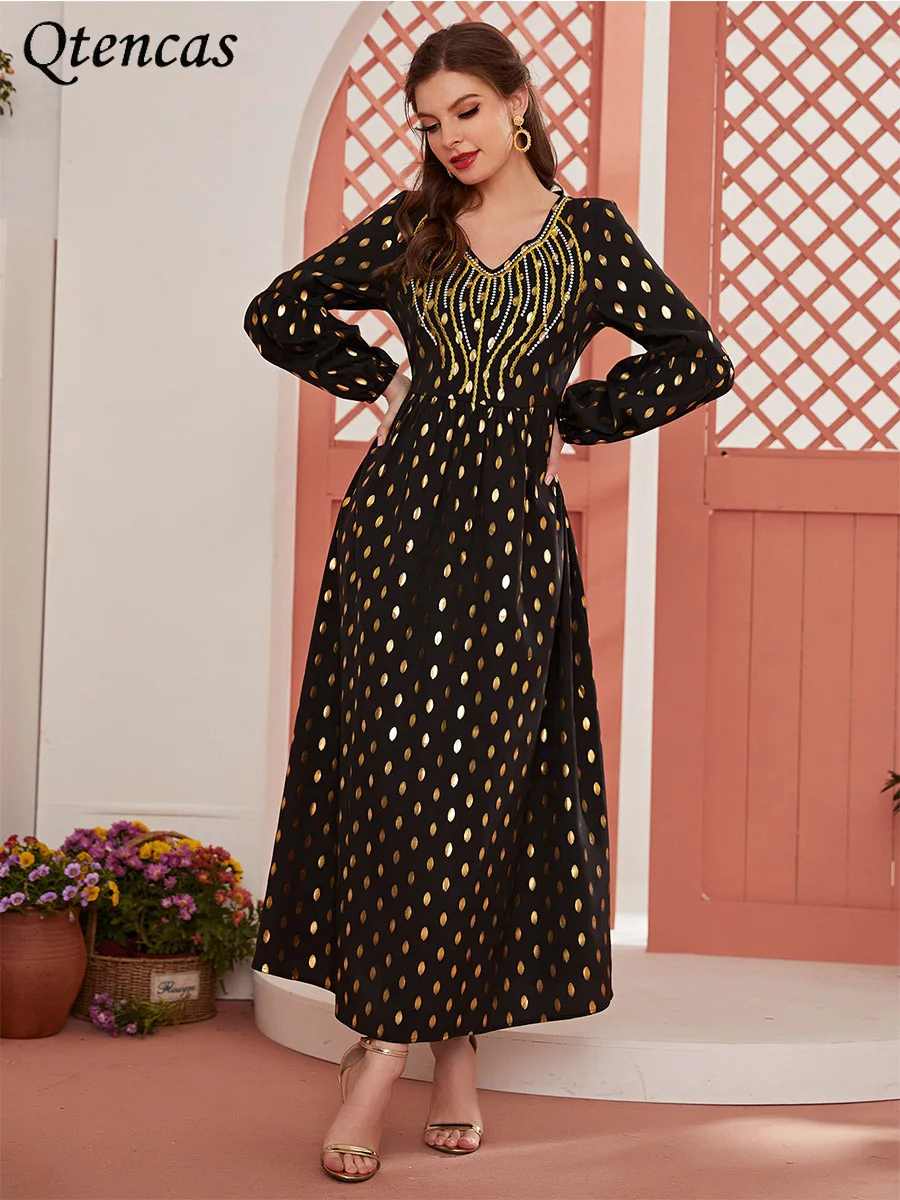 

Рамадан Abaya дневное мусульманское платье индийское арабское хиджаб длинные платья для женщин ИД Мубарак кафтан длинное платье