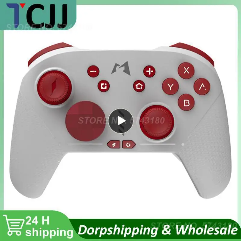 

For Steam Gamepad Portable White Mechanical Game Controller High-frequency For Switch Controller Gaming Joystick Universal Abs
