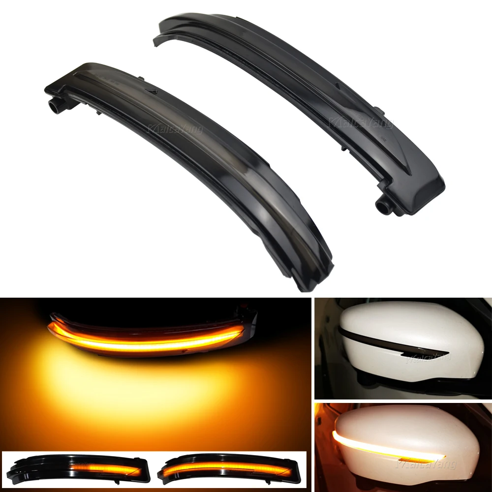 

Для Nissan X-Trail T32 Rogue Qashqai J11 Murano Z52 Juke Navara Pathfinder Светодиодный Боковой зеркальный динамический поворотный сигнал последовасветильник