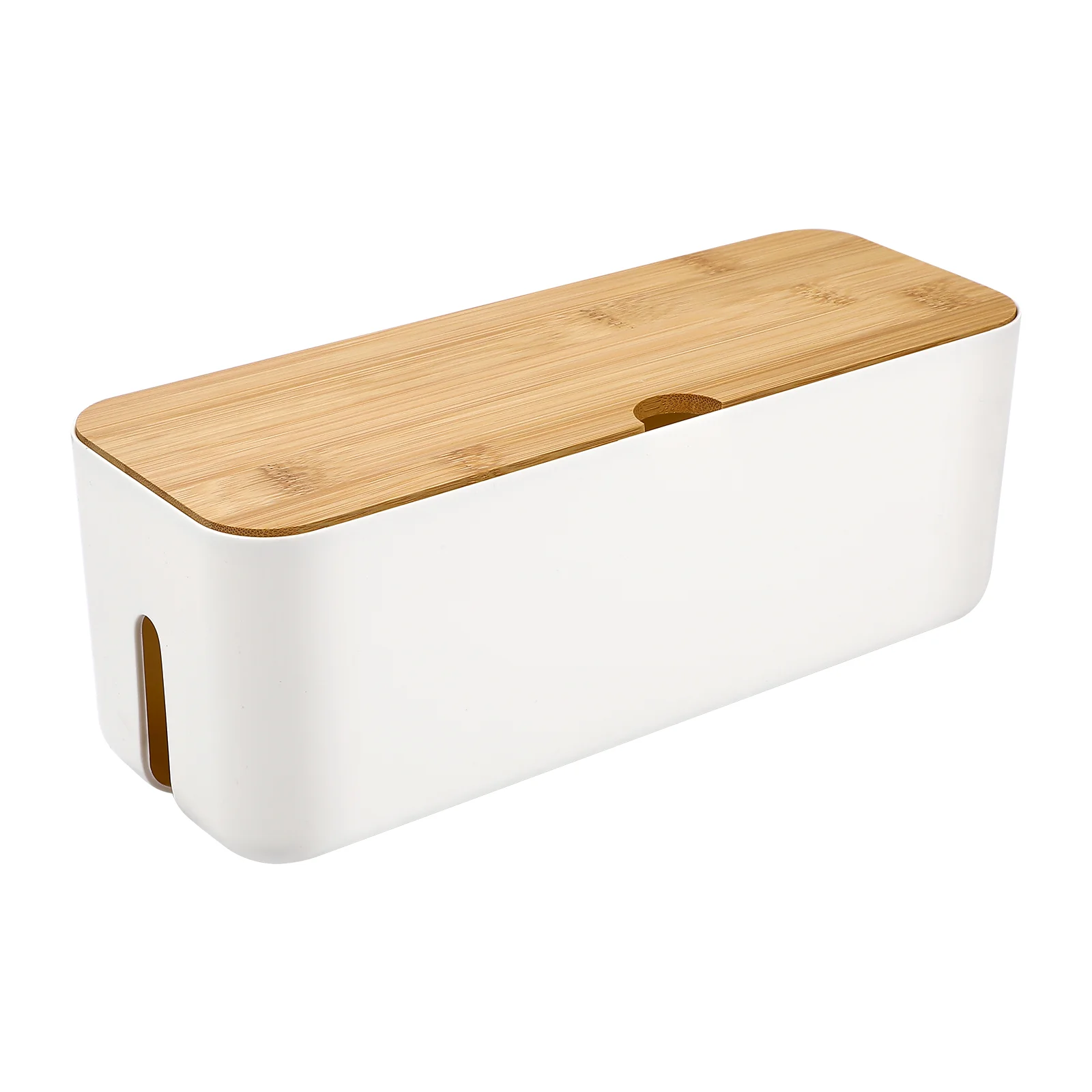 

Box Cable Organizer Cord Management Power Strip Hider Desk Wire Storage Charging White Home Line Hide Holder Cables Mounted