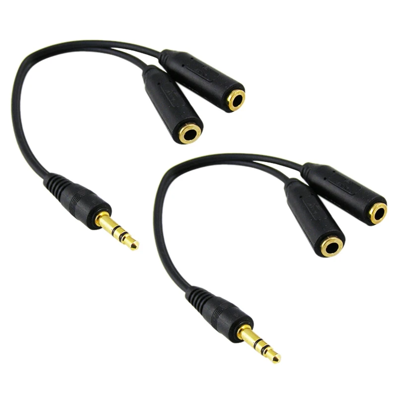 

2Pcs 3.5Mm Speaker And Headphone Splitter