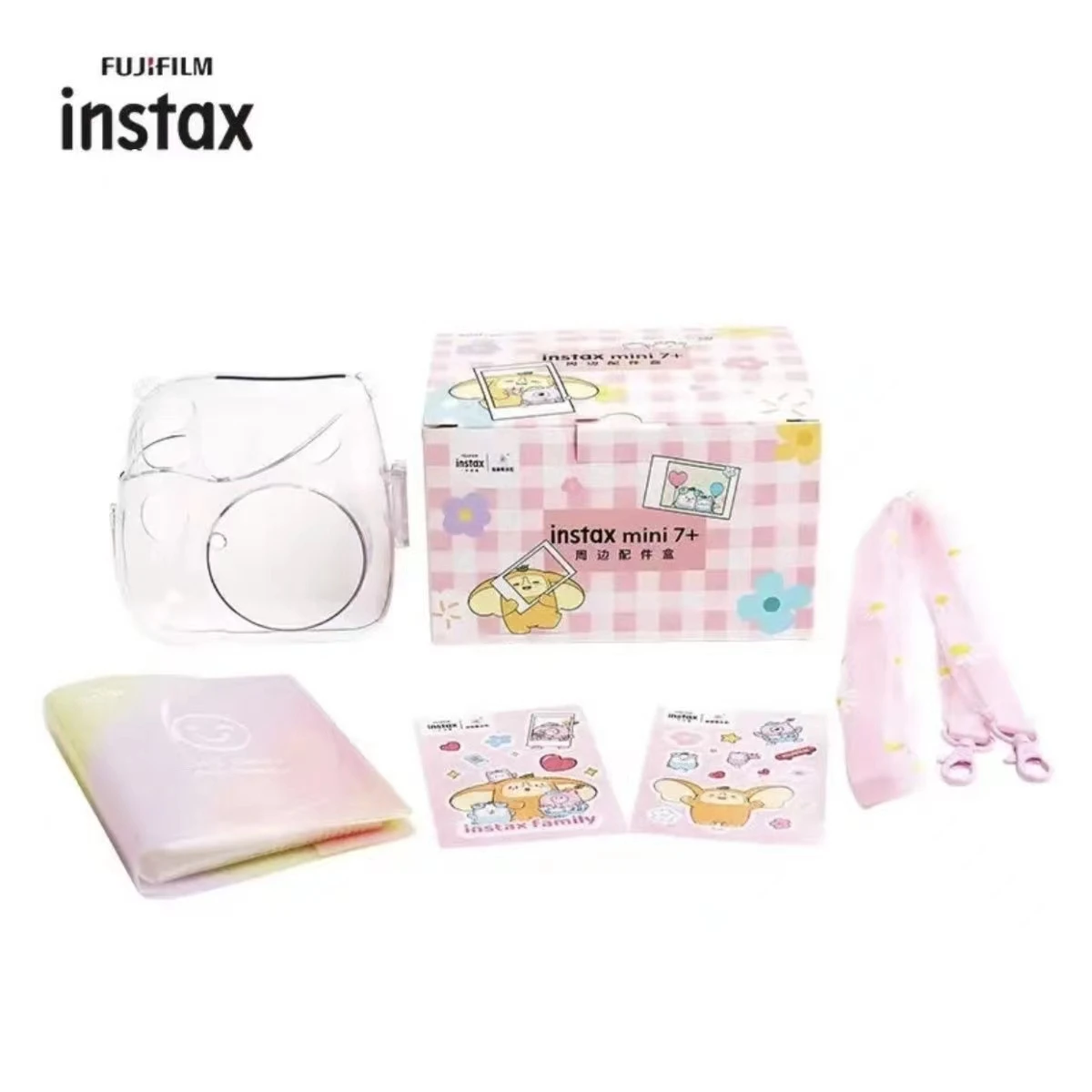 FUJIFILM Instax mini 7 + аксессуары в подарочной коробке том числе Защитная кристально