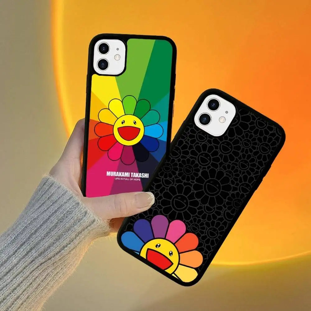 Японский художественный чехол для телефона M-Murakami T-Takash для iPhone 17 16 Pro Max Air 13 12 Mini 14 15 Plus 11, задняя крышка из PC+TPU (art.: 3920dc6f5e975) - 3920dc6f5e975