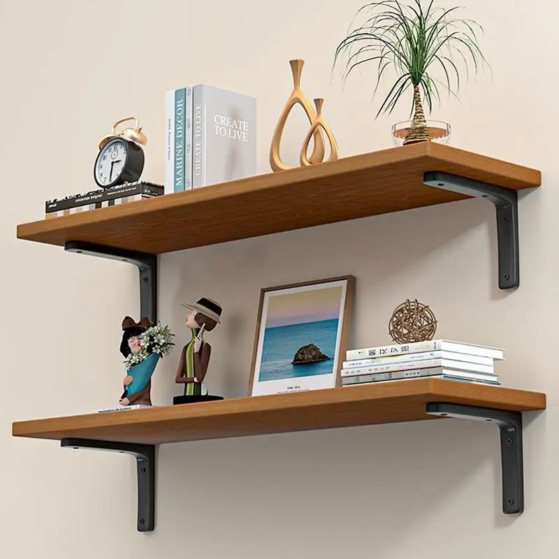 Настенная перфорированная деревянная полка высокой плотности органайзер для