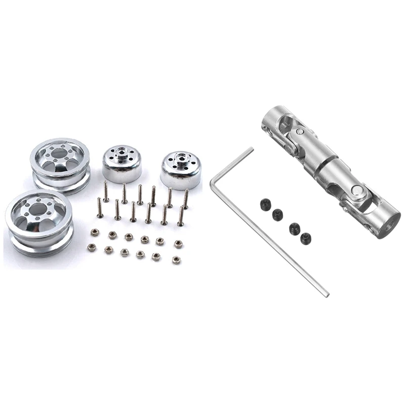 

Rear Drive Draft For WPL 1/16 6WD RC Car Truck Metal Parts & Metal Upgrade Shock-Proof Wheel Hub Rim For WPL B1 B16 B24