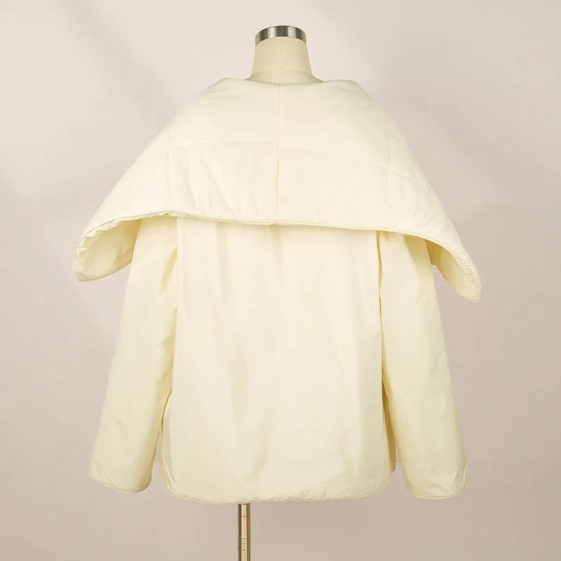 Женская одежда y2k осенняя и зимняя простая свободная хлопковая куртка с большим